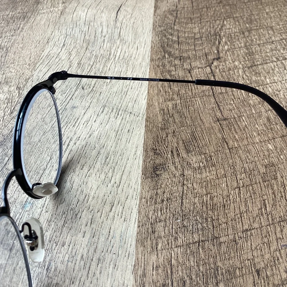 RAY-BAN mod RB 1053 col 4065 sz 45/18 Eyeglasses Frames Only Black Round Metal